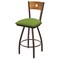 Holland Bar Stool Co 36" Swivel Counter Stool, Brnz Finish, Med Back, Canter Green Seat X830 - alternate 1